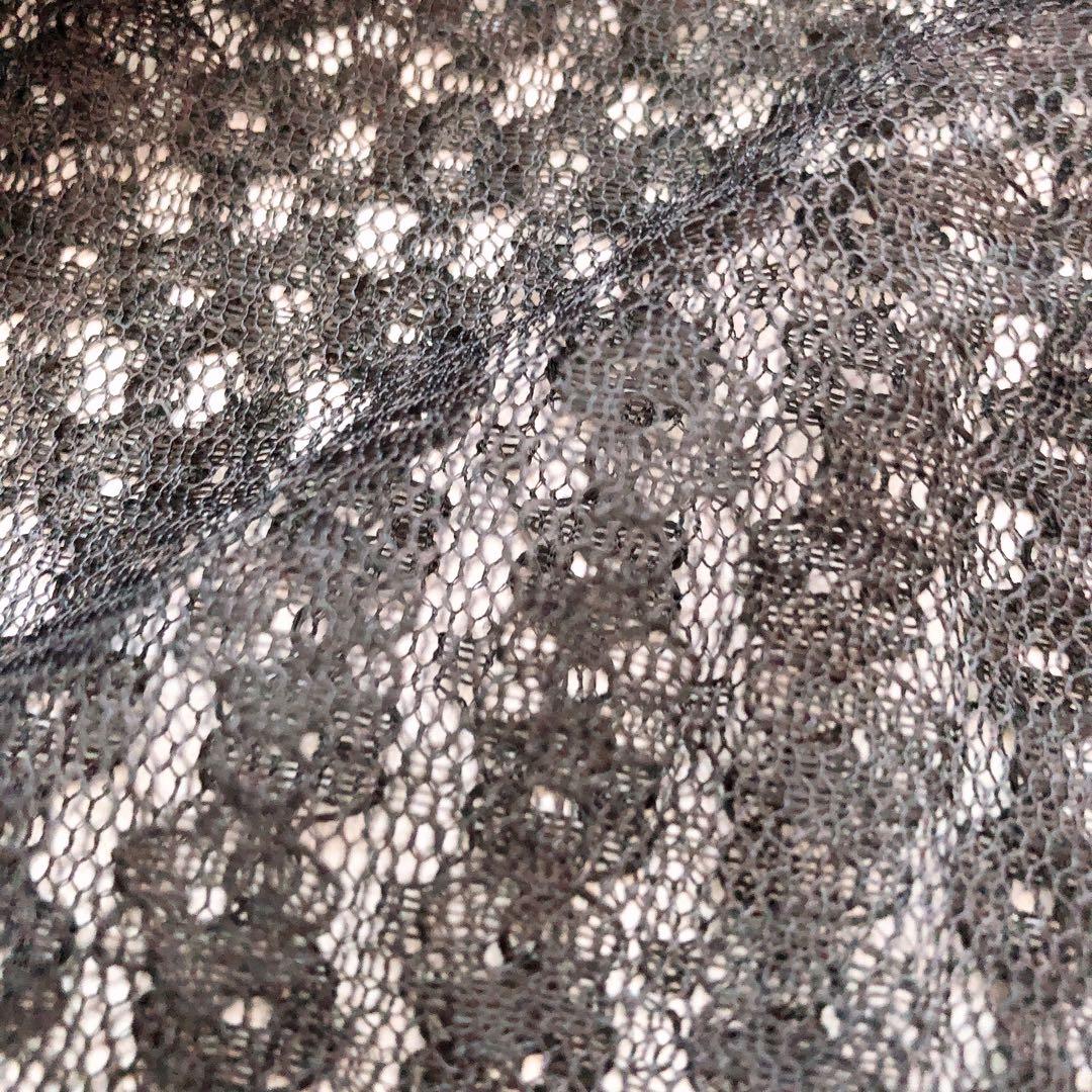 レース羽織 カーディガン 黒 和洋折衷 着物リメイク