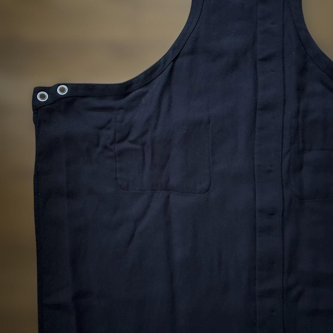 KLASICA エプロン ボタン付き ポケット付き