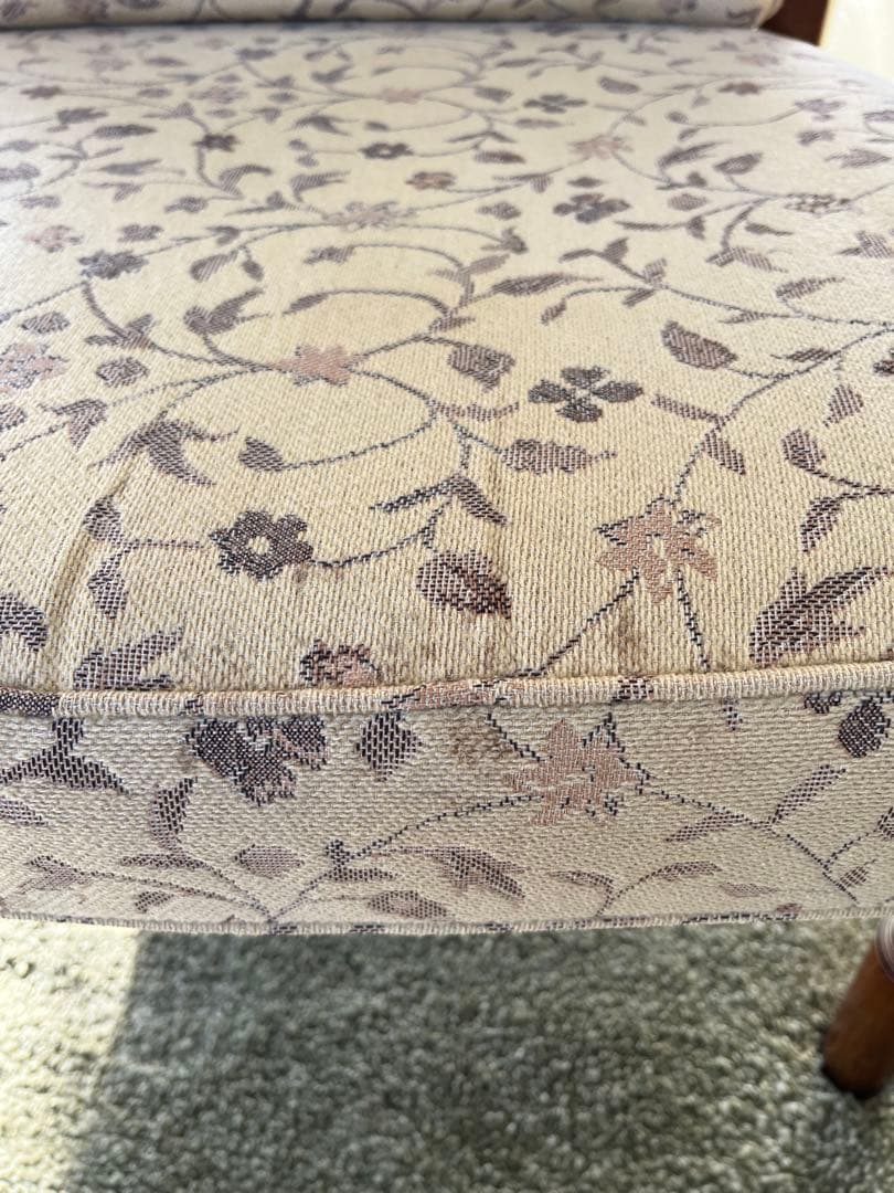 karimoku カリモク 1人掛けソファー 花柄 レトロ 高級家具