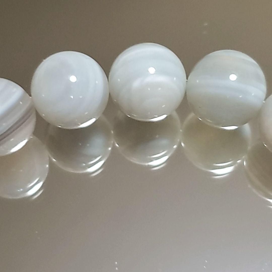 九眼天珠 瑪瑙メノウ 銀線天珠 メノウ ボツワナ デザインブレスレット S925