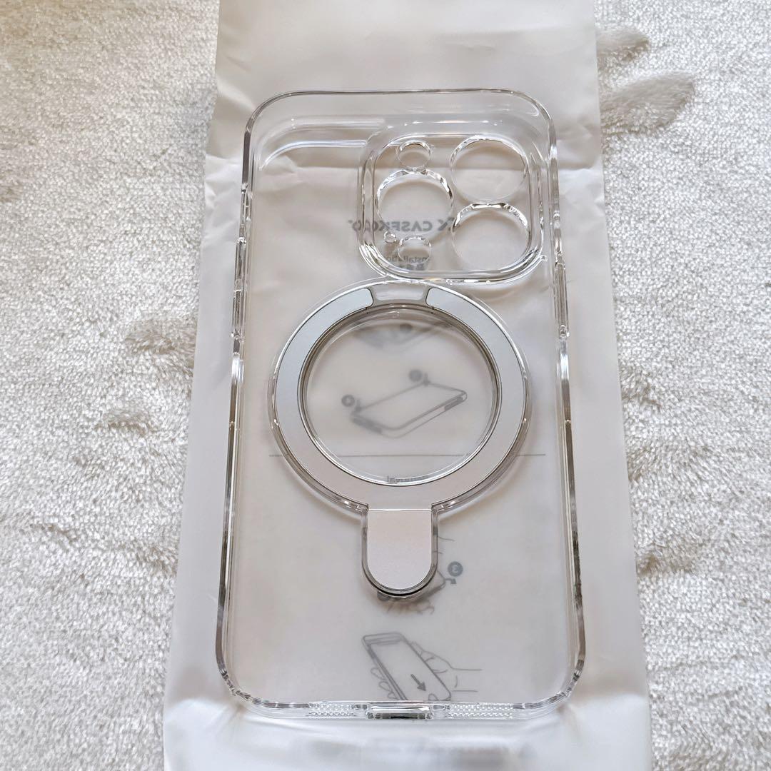 ⭐️iPhone 14Pro スマホケース Magsafe スタンド クリア