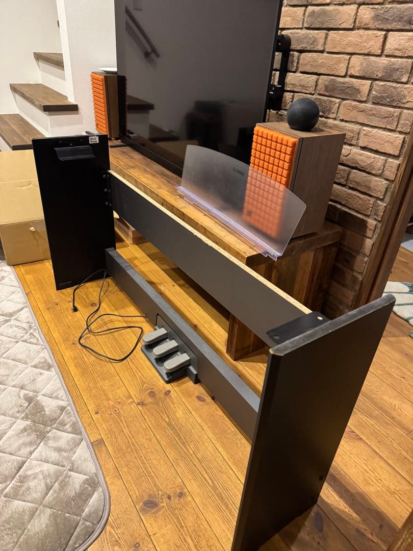 電子ピアノスタンド L-85 ペダルLP-5 楽譜スタンド付き