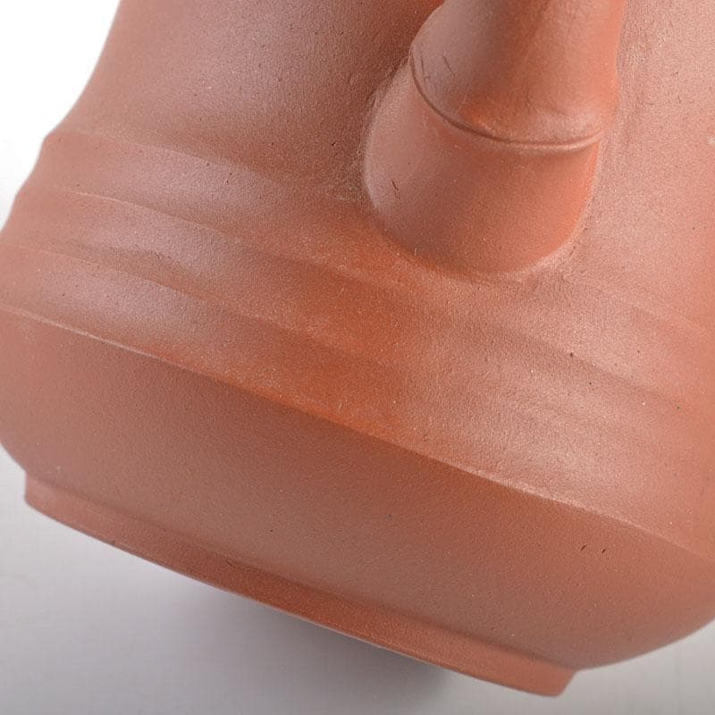 中国　紫砂　朱泥　竹文　蝉摘　急須　茶壷　在銘　C　R6164