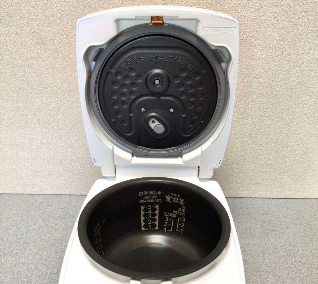 三菱 IH炊飯器 炭炊釜 NJ-KSE10C-W(白) 5.5合 2020年製