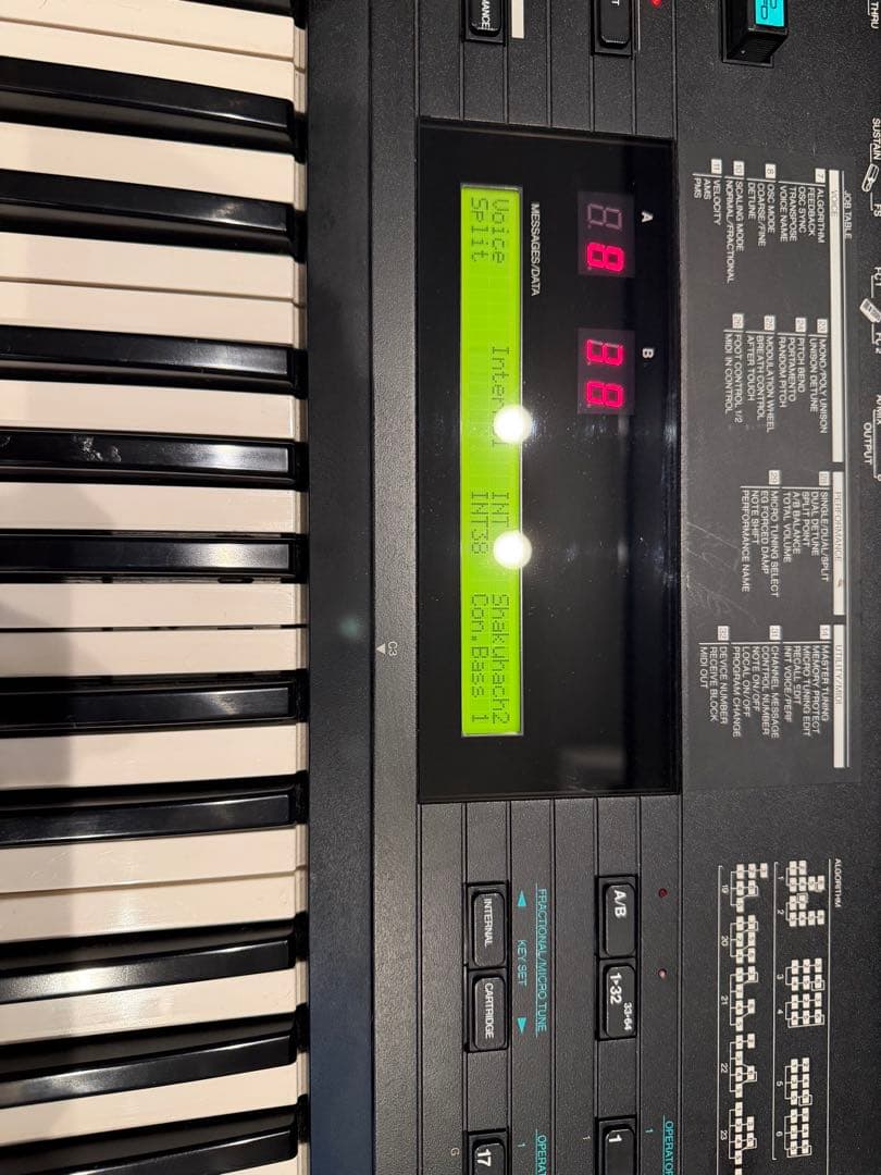 YAMAHA DX7 II-FD ヤマハ キーボード シンセサイザー 説明書付き