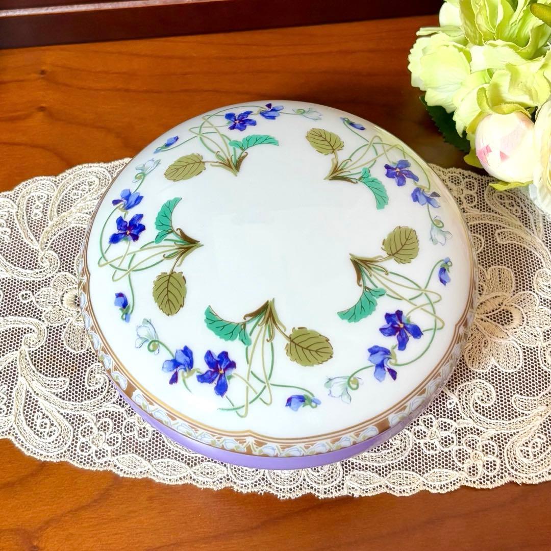 HAVILAND アンペラトリスユジェニー スミレ 小物入れ ボンボン入れ