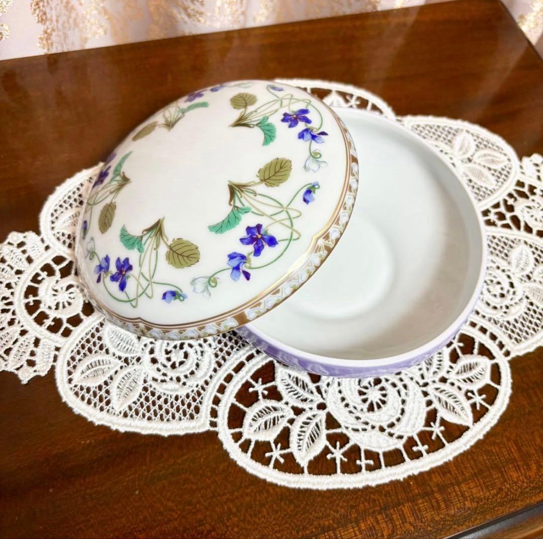 HAVILAND アンペラトリスユジェニー スミレ 小物入れ ボンボン入れ