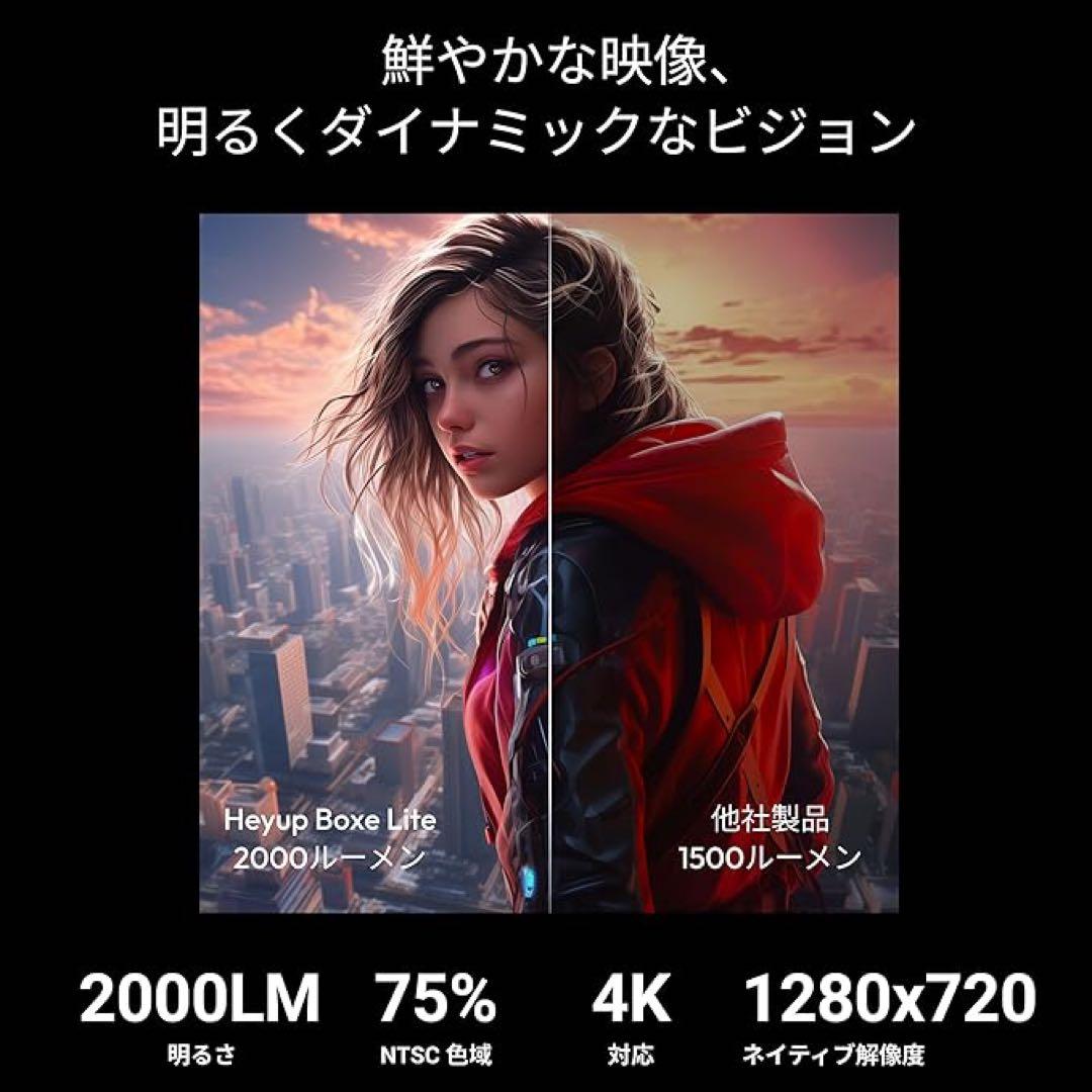 Heyup Boxe Lite プロジェクター アンドロイドTV 9.0