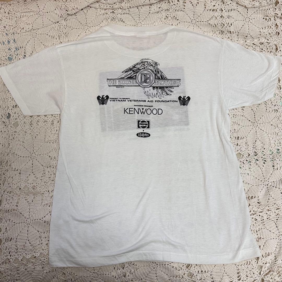 希少☆80s☆ドゥービーブラザーズ☆バンドTシャツ☆ホワイト☆Lサイズ☆BT24