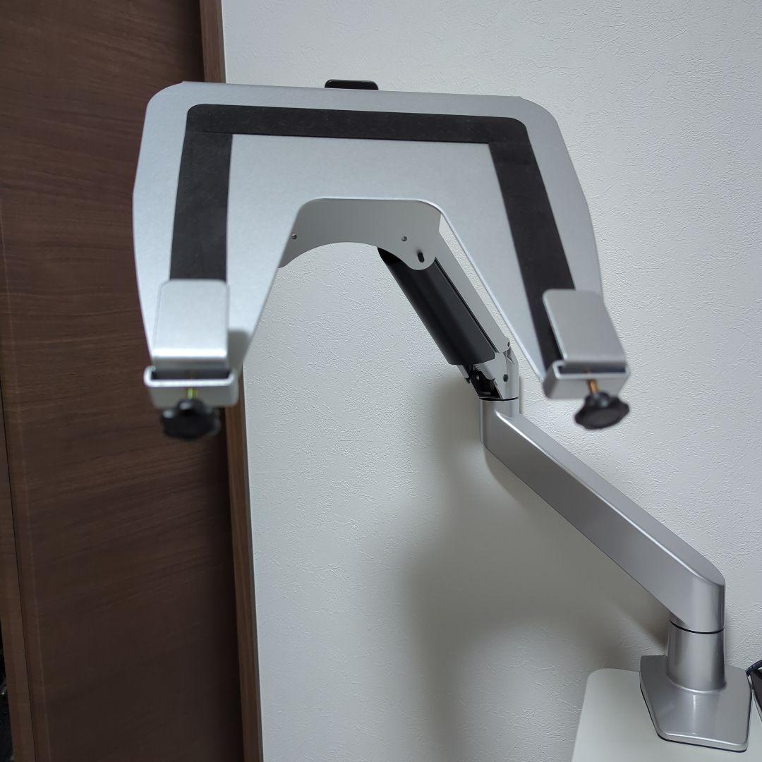 ノートパソコンアーム（水平垂直3関節ガス式　0.5～5kg 100-NPC004