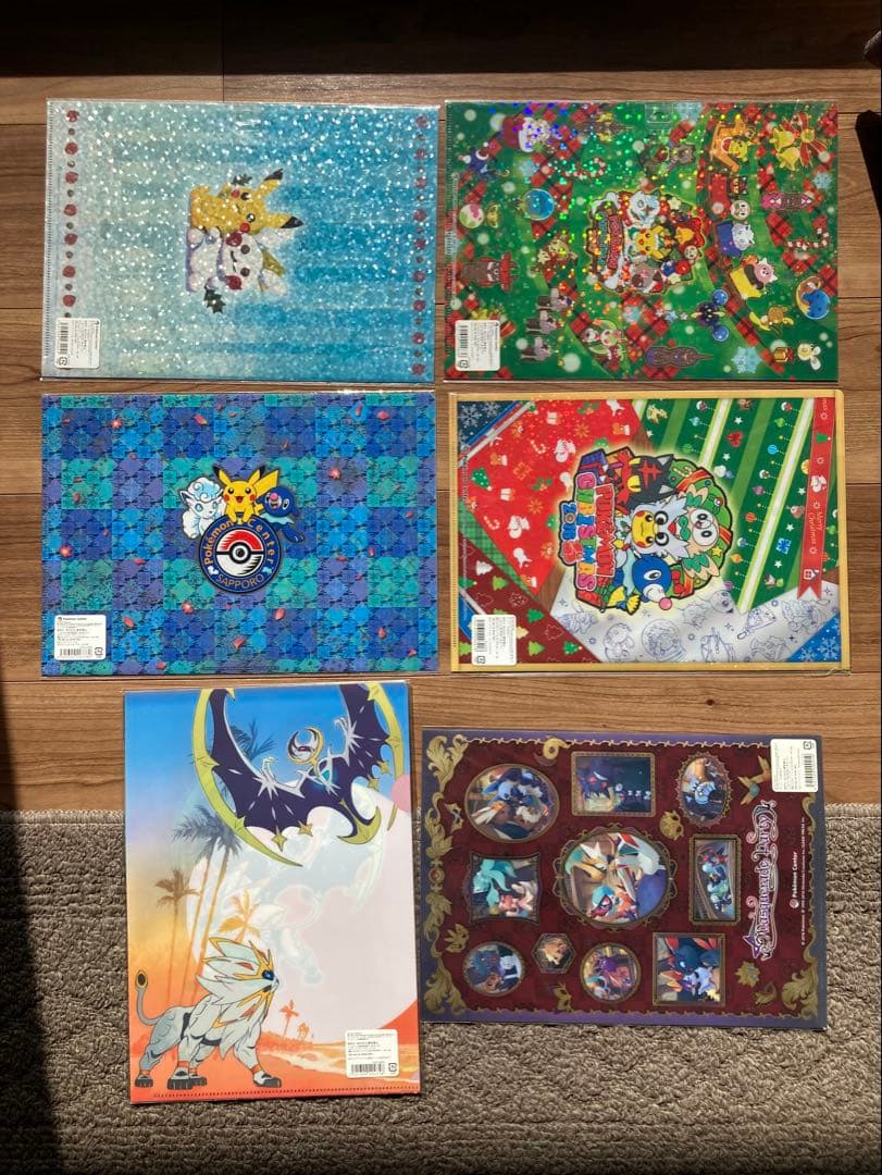 【未開封】ポケモン クリアファイル ピカチュウ　6セット