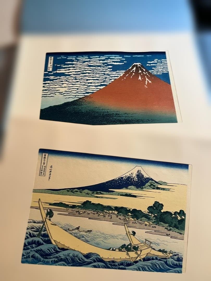 【超美品】手摺木版画　北斎富嶽三十六景　版画４６枚　悠々洞出版