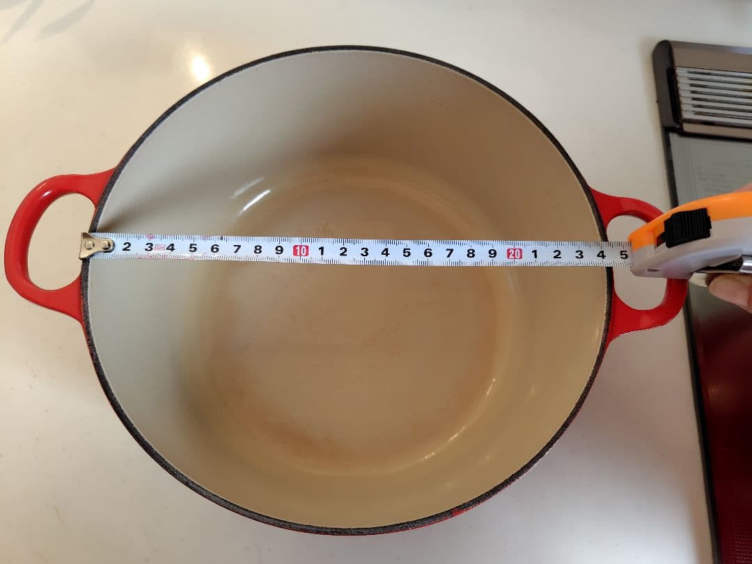 Le Creuset ル・クルーゼ　 両手鍋24cm　赤色