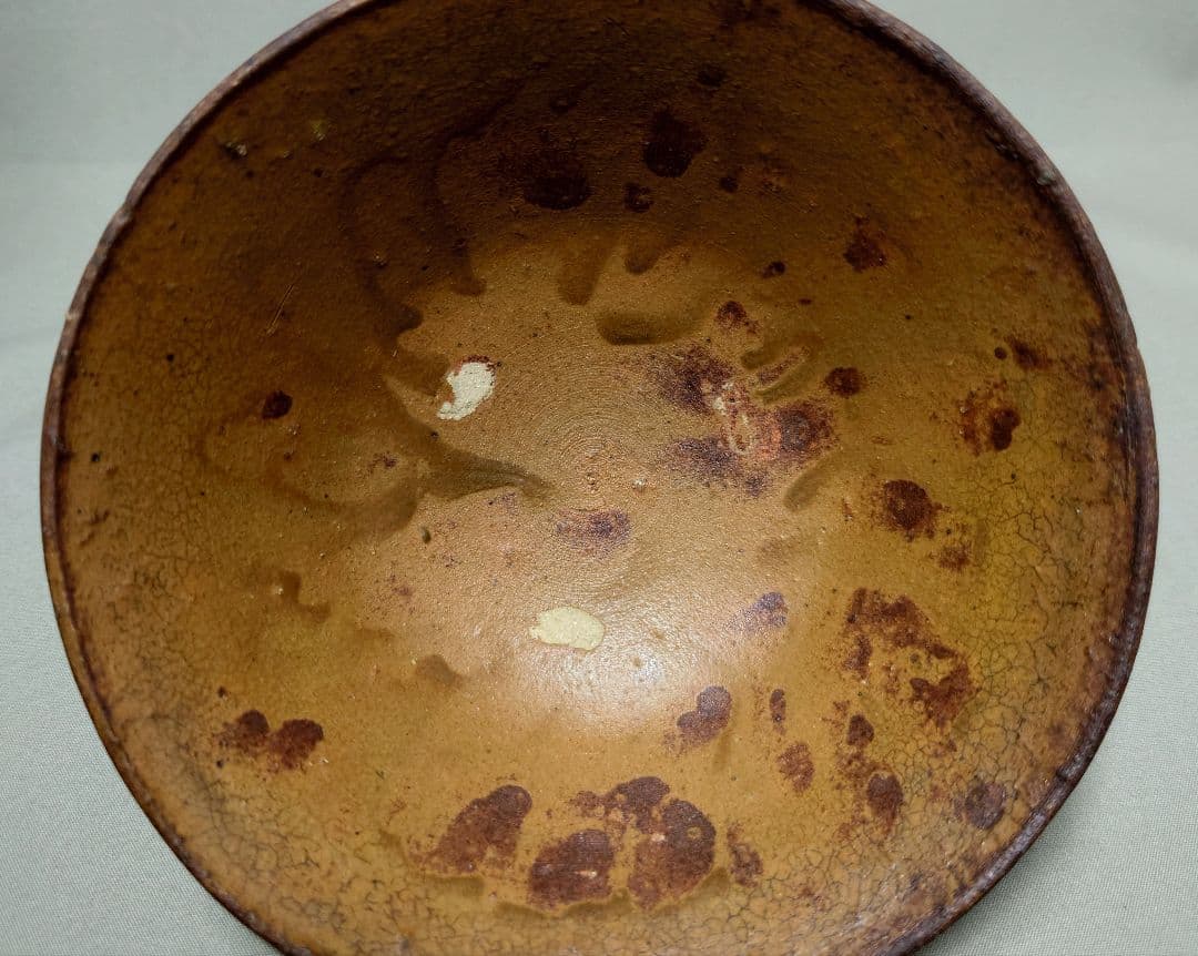 古出雲焼　楽山焼　茶碗　伊羅保