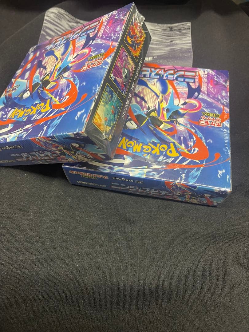 ポケモンカードゲーム ニンジャスピナー 2boxx(1箱少し穴あいています)