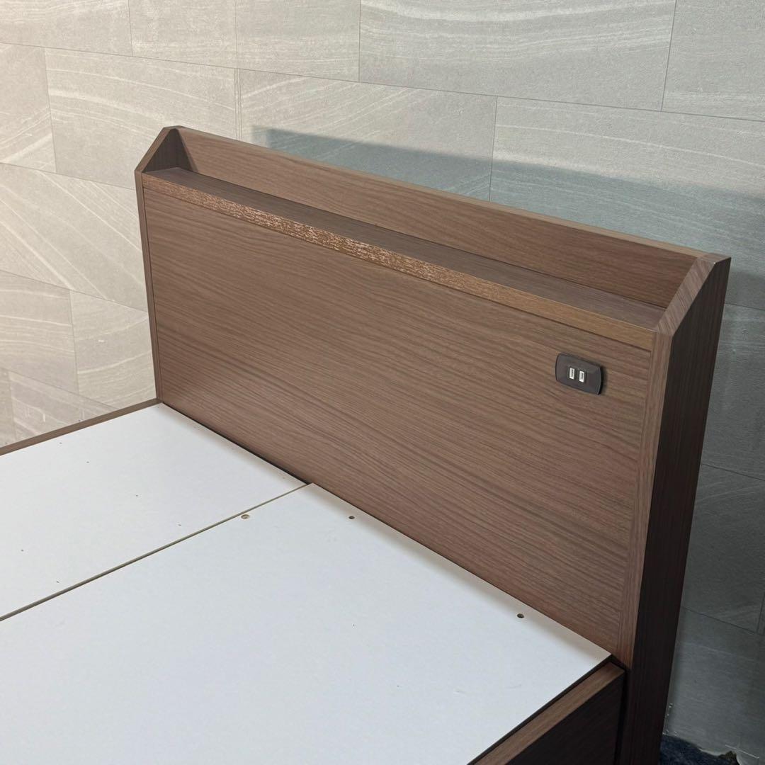 ニトリ シングル ベッドフレーム ジオチェスト 収納4つ 格安 d5696