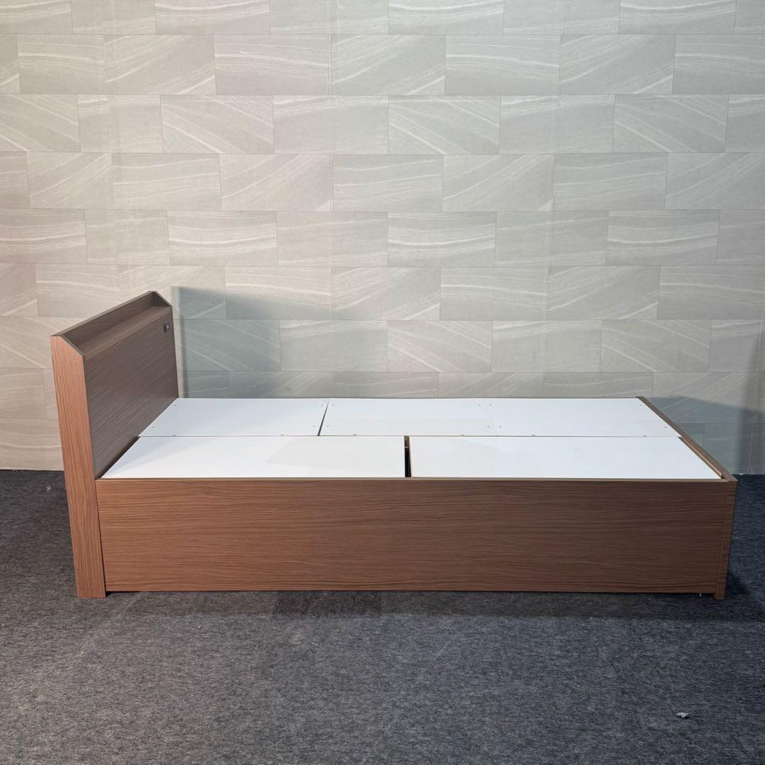 ニトリ シングル ベッドフレーム ジオチェスト 収納4つ 格安 d5696