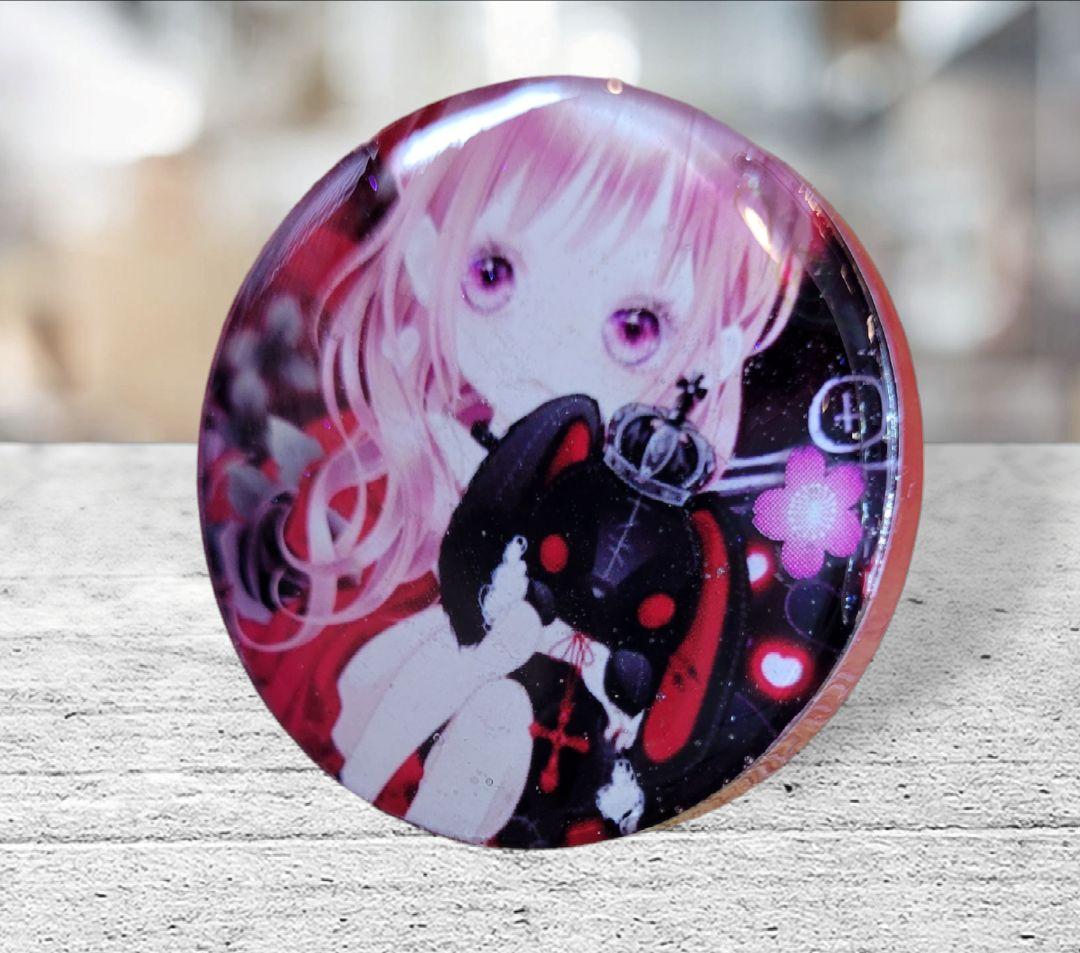 NO.599❤女の子とうさぎ❤レジンヘアゴム ブローチ