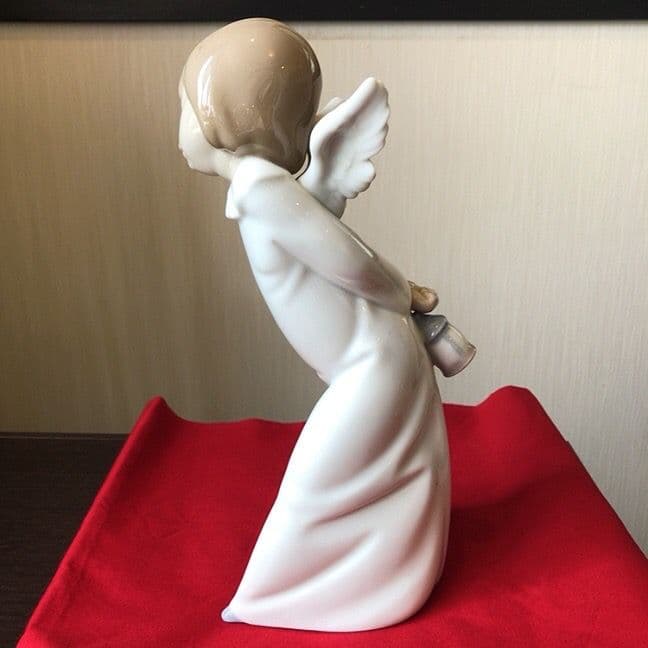 【廃盤品】リヤドロ 天使の考えごと 陶器 置物 アンティーク