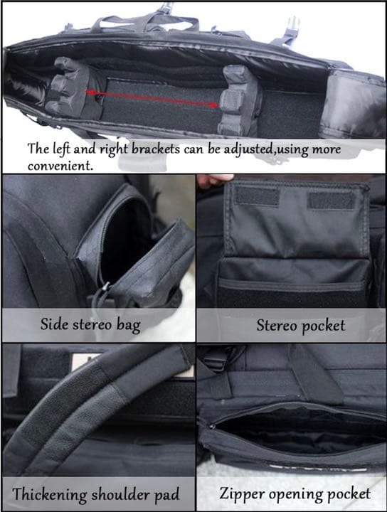 ガンケース　サバゲー　サバイバルゲーム　ライフル　2丁　迷彩　カモフラ柄　拳銃