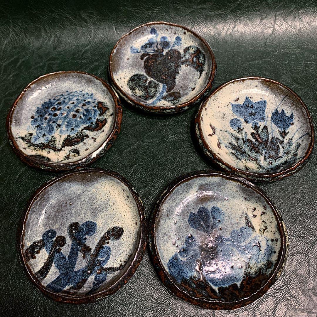 1920〜1990年　京焼  清水正次  絵変り　銘々皿