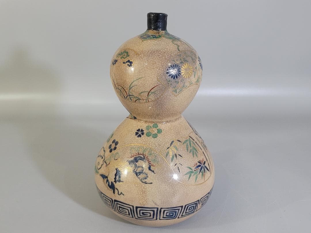 古美術 名品 古清水 瓢形 瓶