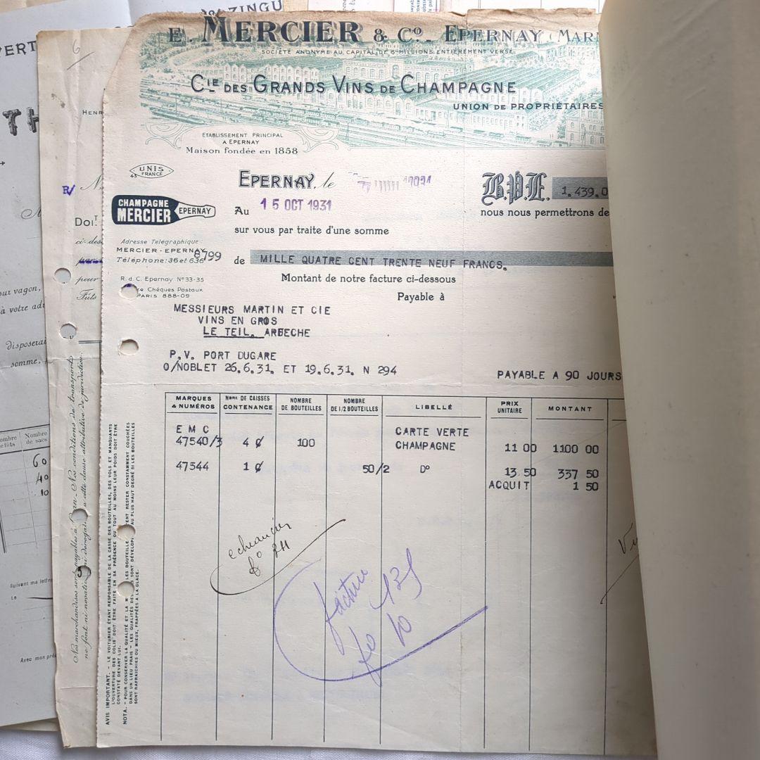 ひ*わ様 90点②フランス 紙もの アンティーク 請求書 ジャンクジャーナル 蚤