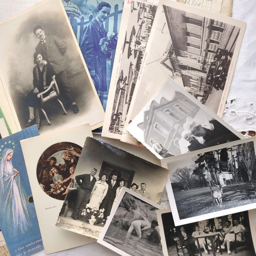 ひ*わ様 90点②フランス 紙もの アンティーク 請求書 ジャンクジャーナル 蚤