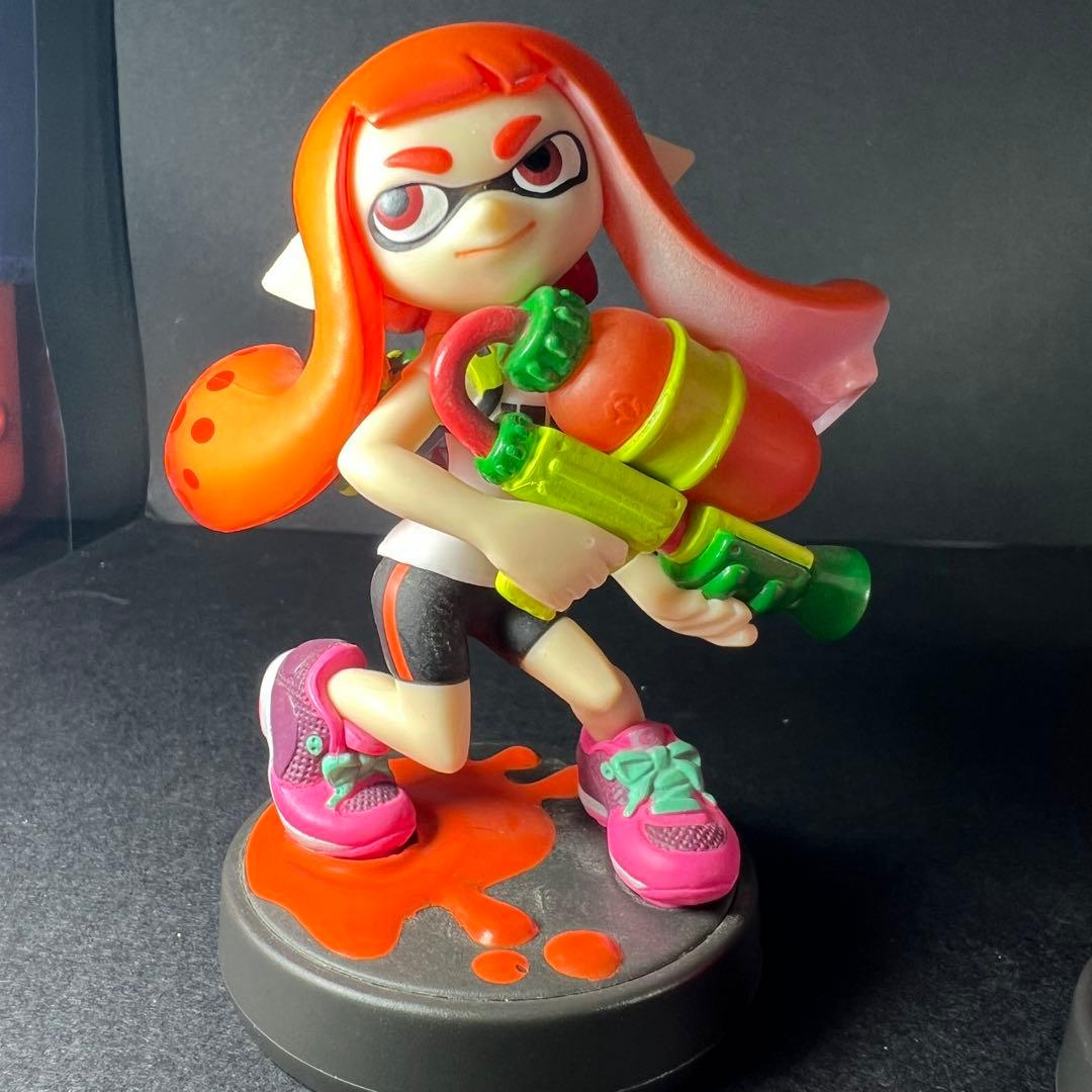 人気amiibo 3点　ガール　ネオンピンク　ヒメ（スプラトゥーン　アミーボ）