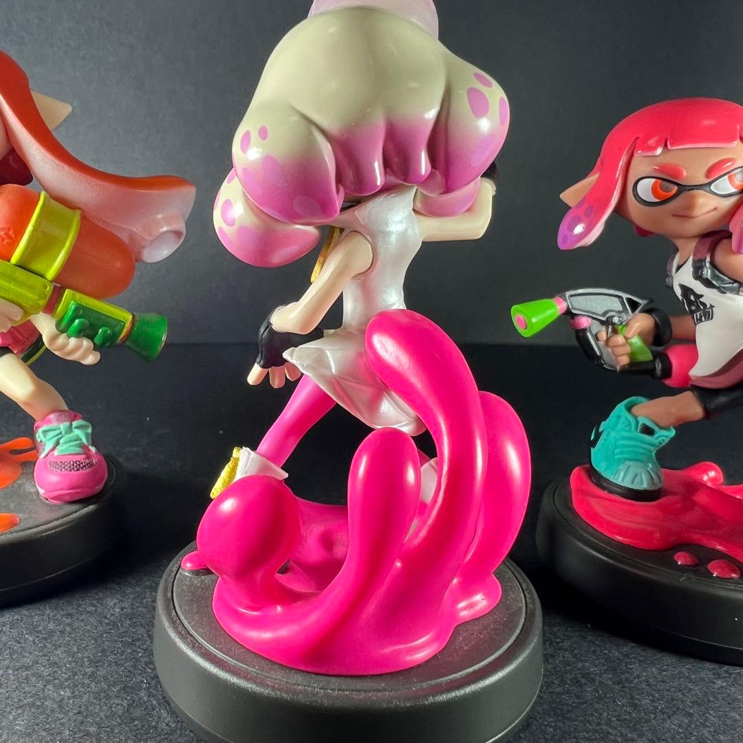 人気amiibo 3点　ガール　ネオンピンク　ヒメ（スプラトゥーン　アミーボ）