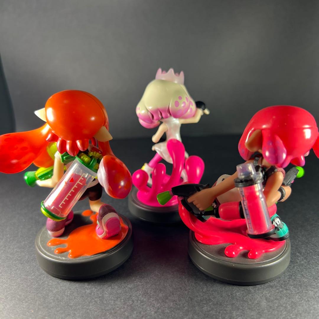 人気amiibo 3点　ガール　ネオンピンク　ヒメ（スプラトゥーン　アミーボ）