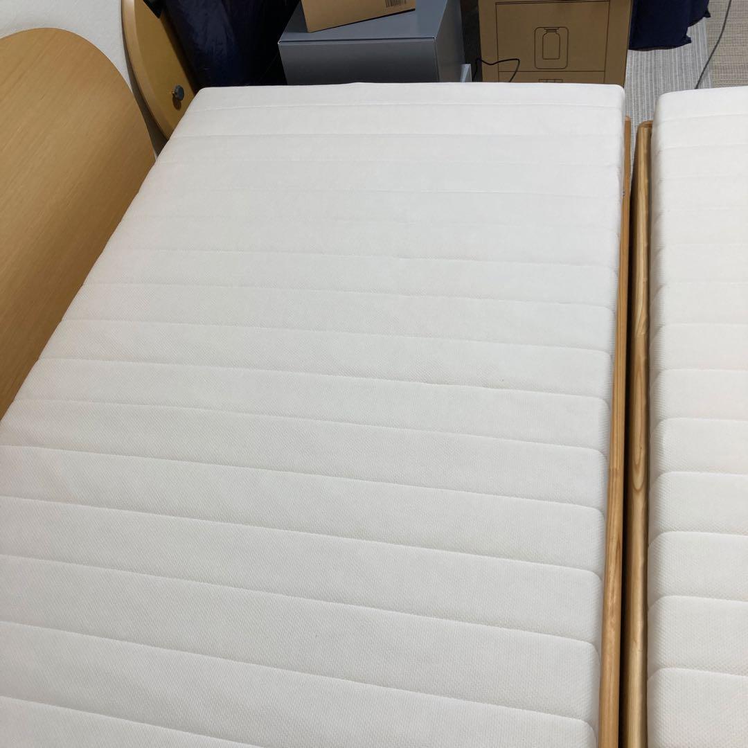 【引取り限定】IKEA ウトーケル スタッキングベッド マットレス2枚付き