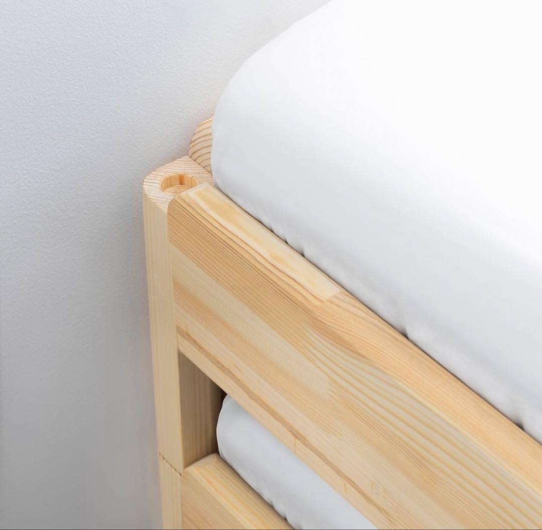 【引取り限定】IKEA ウトーケル スタッキングベッド マットレス2枚付き