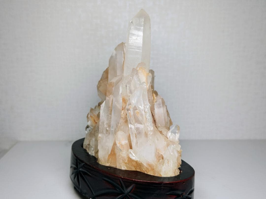 C-13 水晶 976g クォーツ 原石 鑑賞石 自然石 誕生石 鉱石 鉱物
