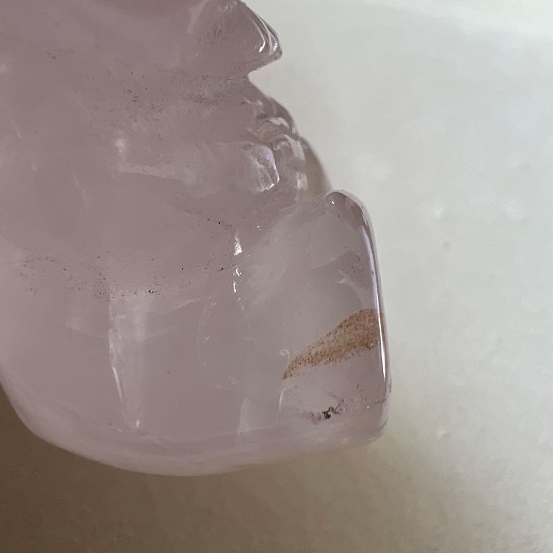 ちゅら　天然石　ライオンちゃん　ローズクォーツ　シトリン　2点