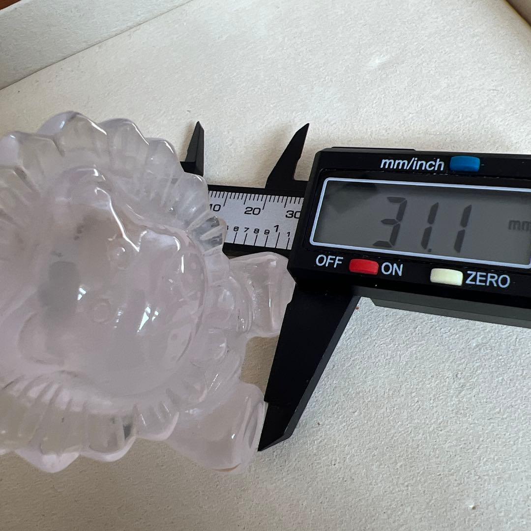 ちゅら　天然石　ライオンちゃん　ローズクォーツ　シトリン　2点