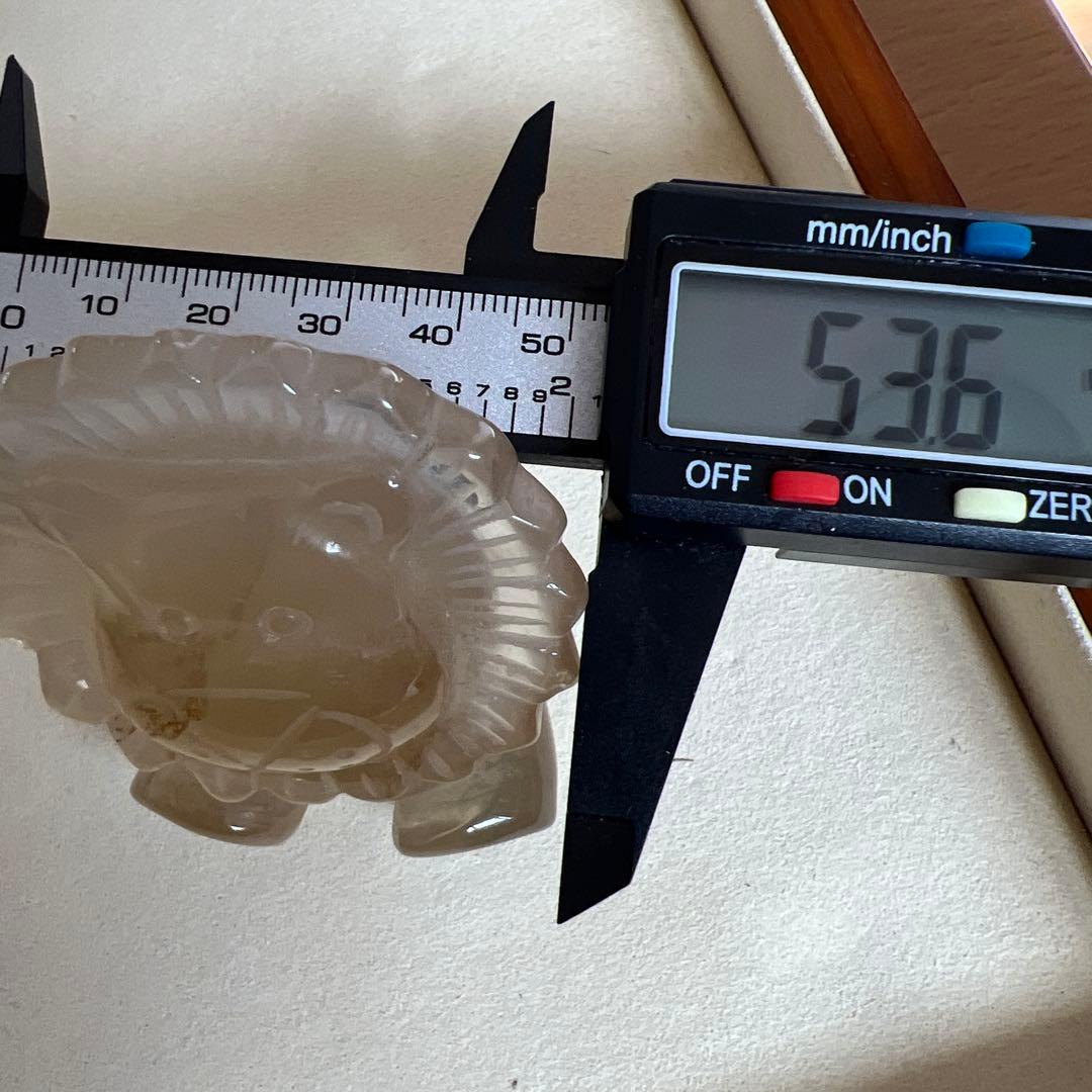 ちゅら　天然石　ライオンちゃん　ローズクォーツ　シトリン　2点