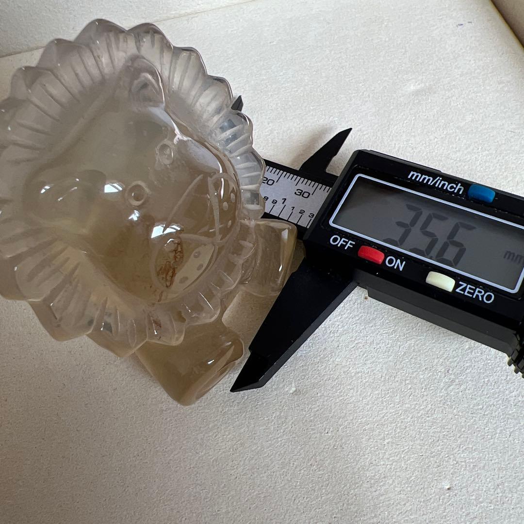 ちゅら　天然石　ライオンちゃん　ローズクォーツ　シトリン　2点