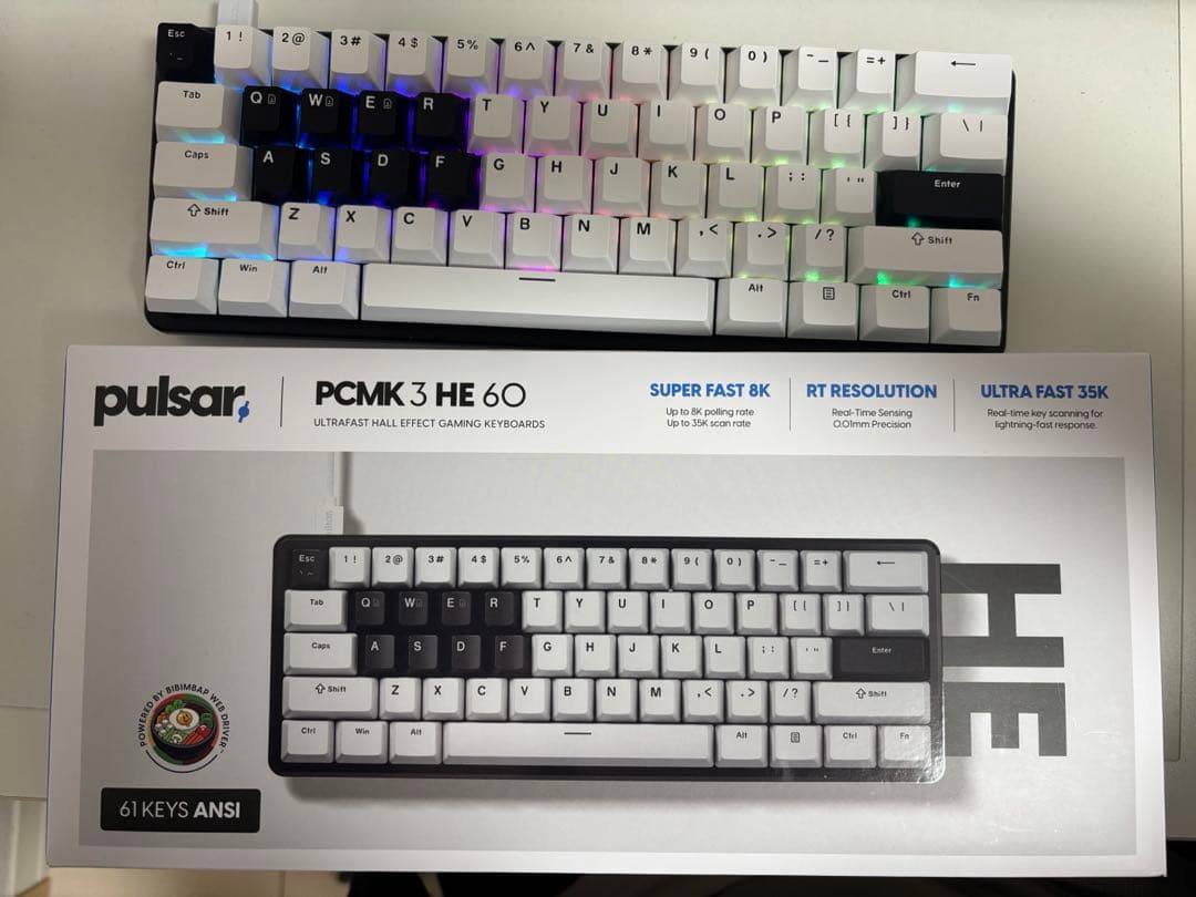 Pulsar PCMK3 HE 60 メカニカルキーボード