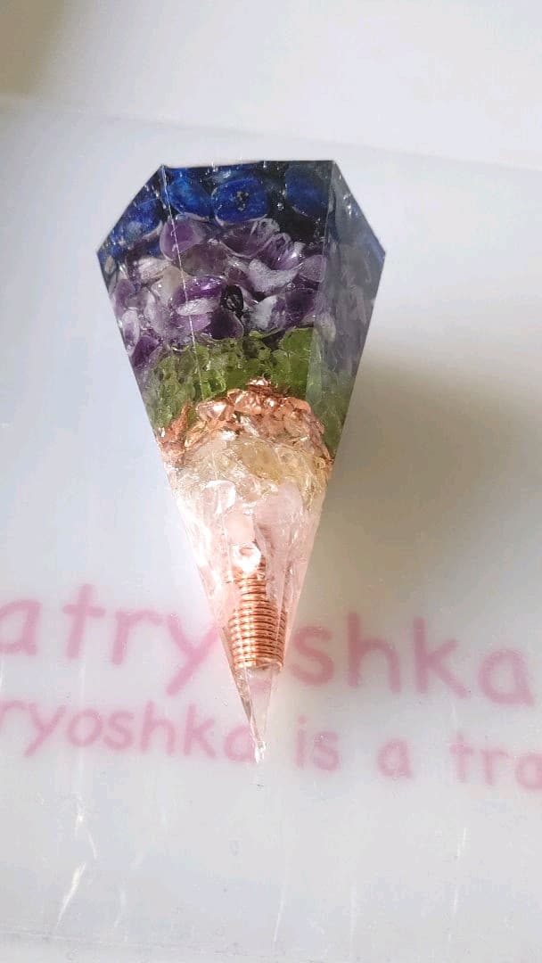 感謝セール、六角錘オルゴナイト、アメジストメイン、恋愛などに奥手になりがちな方に