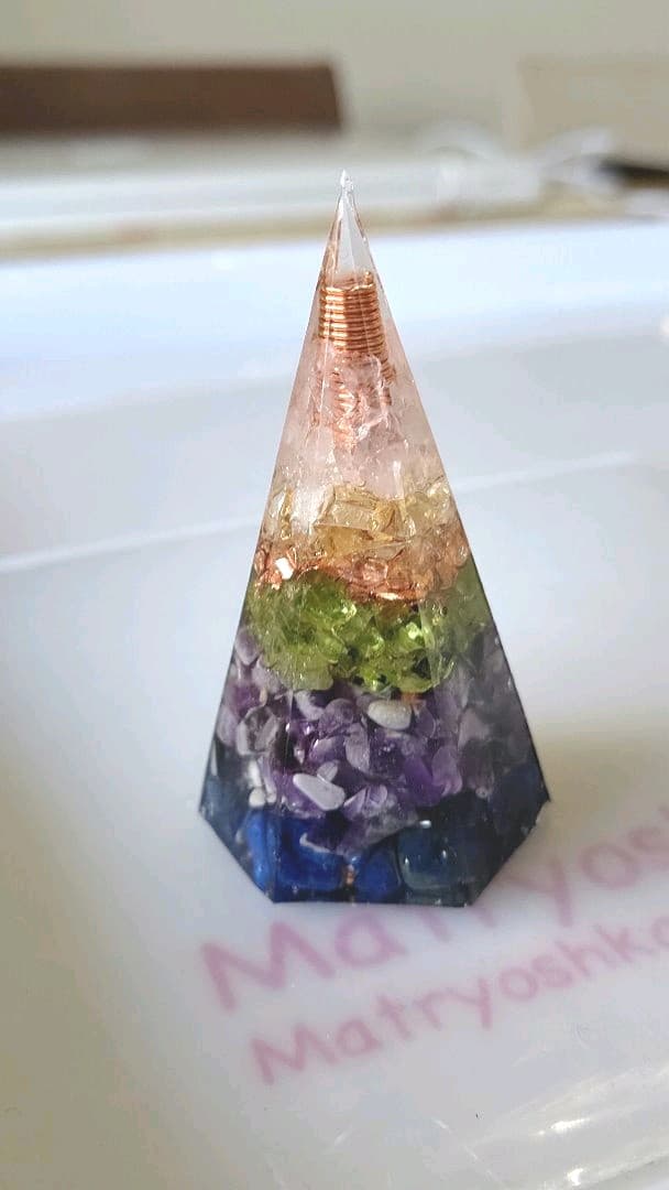 感謝セール、六角錘オルゴナイト、アメジストメイン、恋愛などに奥手になりがちな方に