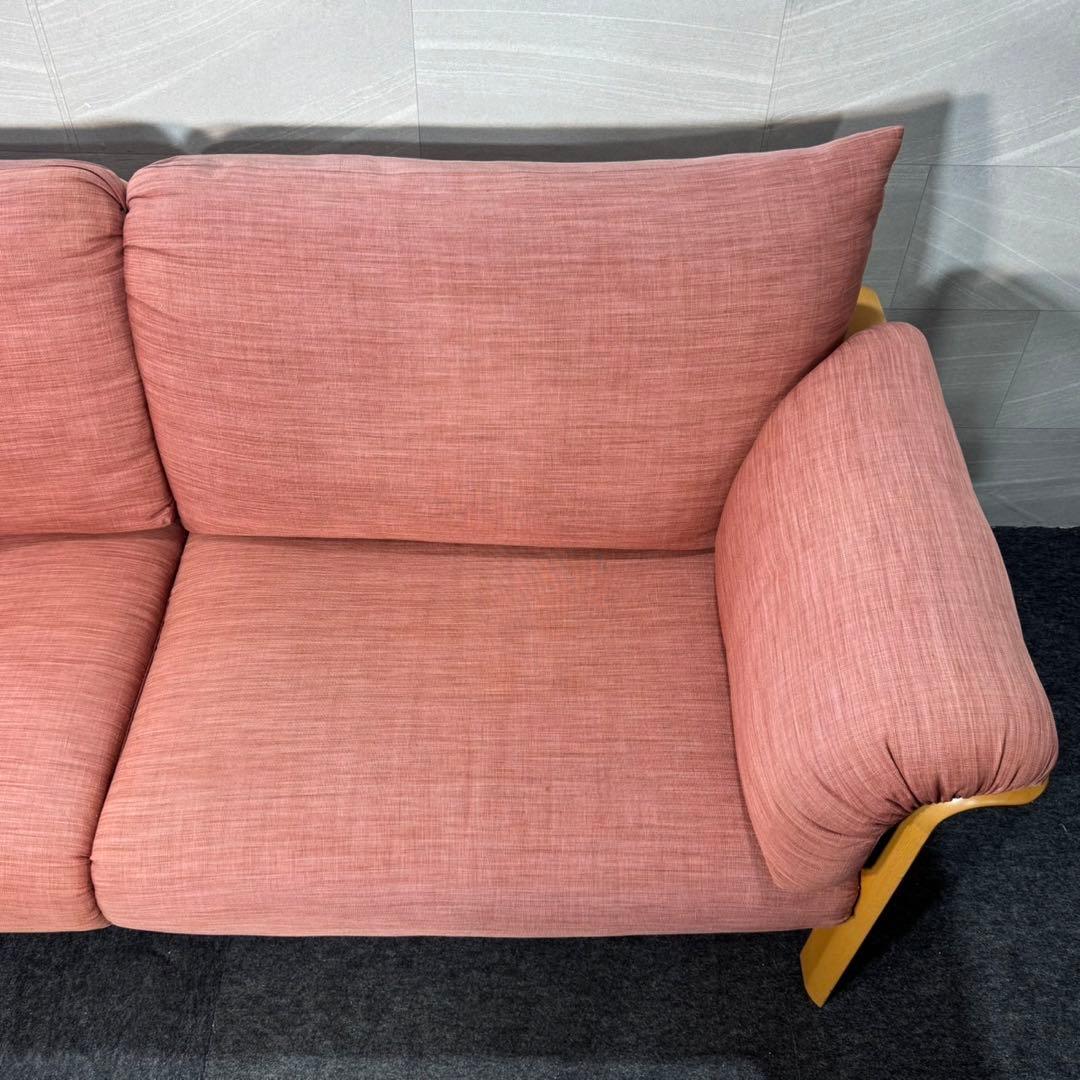 シラカワ ソファ 布張り 3P ラプトおしゃれ 木製フレーム d4607