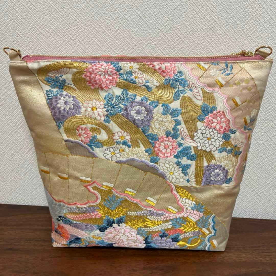 orihimeさま　帯リメイク　トートバッグ　扇姫