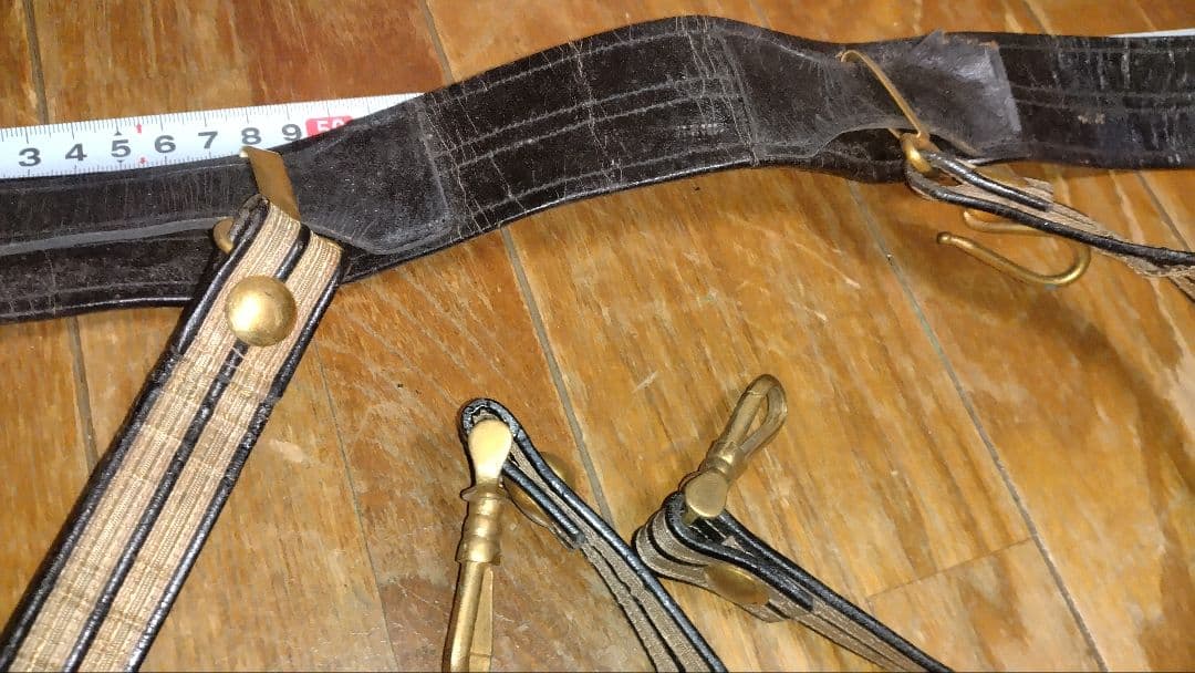 日本海軍　礼装用刀帯　佐官用(大佐・実物)