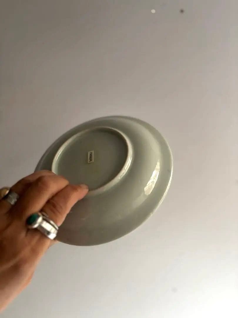 013 骨董 アンティーク 古伊万里 染付 山水図6寸皿 2枚組 江戸 幕末