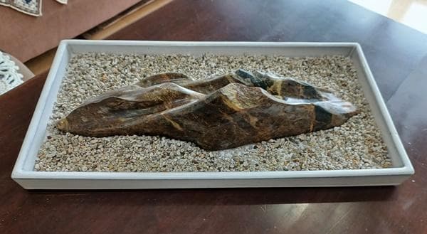 水石（蛇紋岩） 山の形状 インテリア装飾