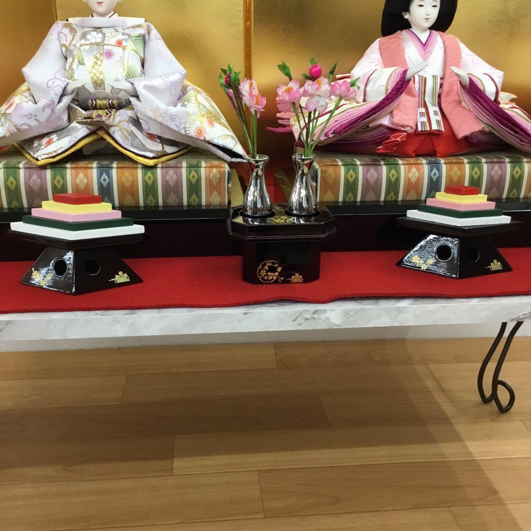 おひなさま用　屏風、ぼんぼり、お道具、紅白海（人形は含まれません）