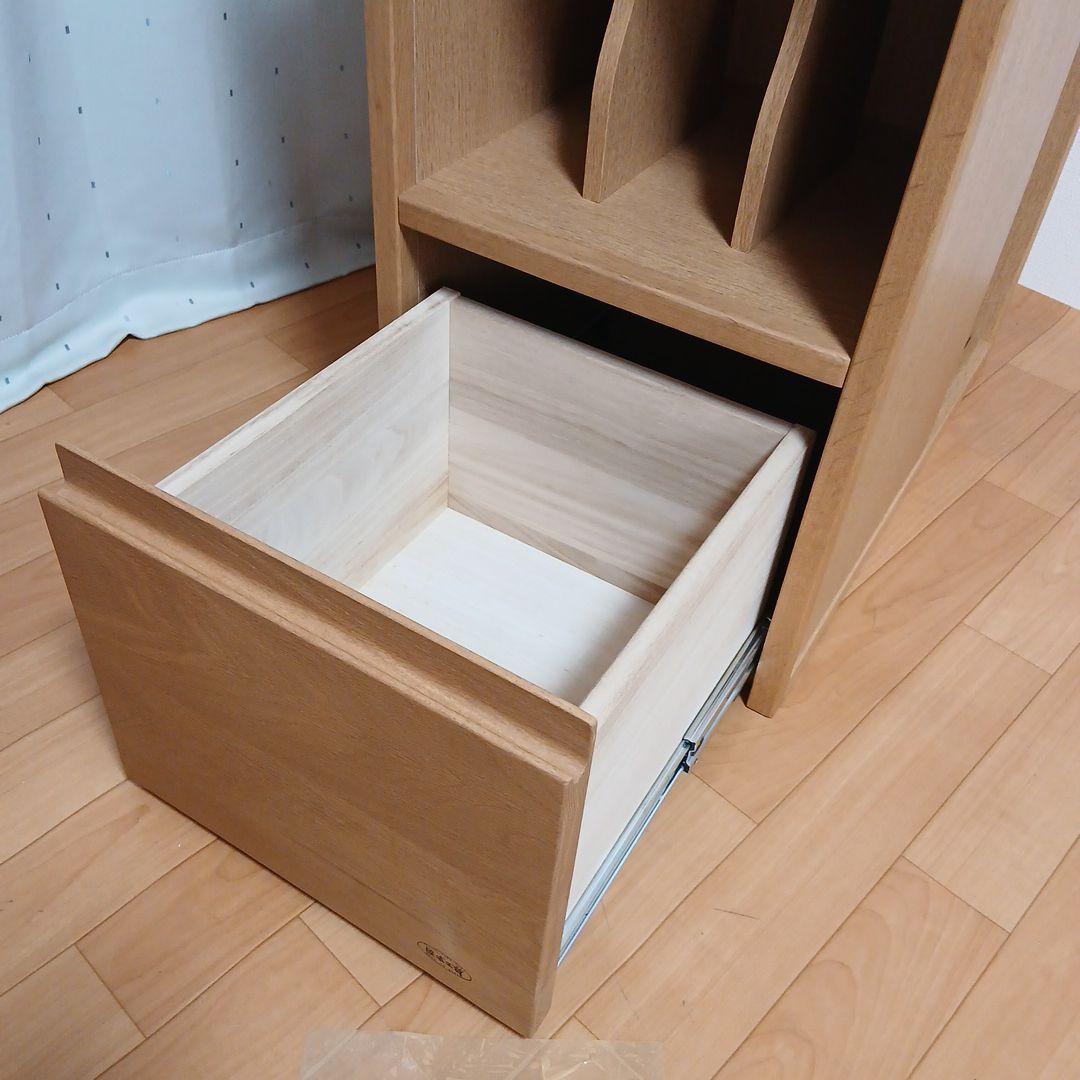 浜本工芸7500マルチラック電話台.本棚.引き出し付き