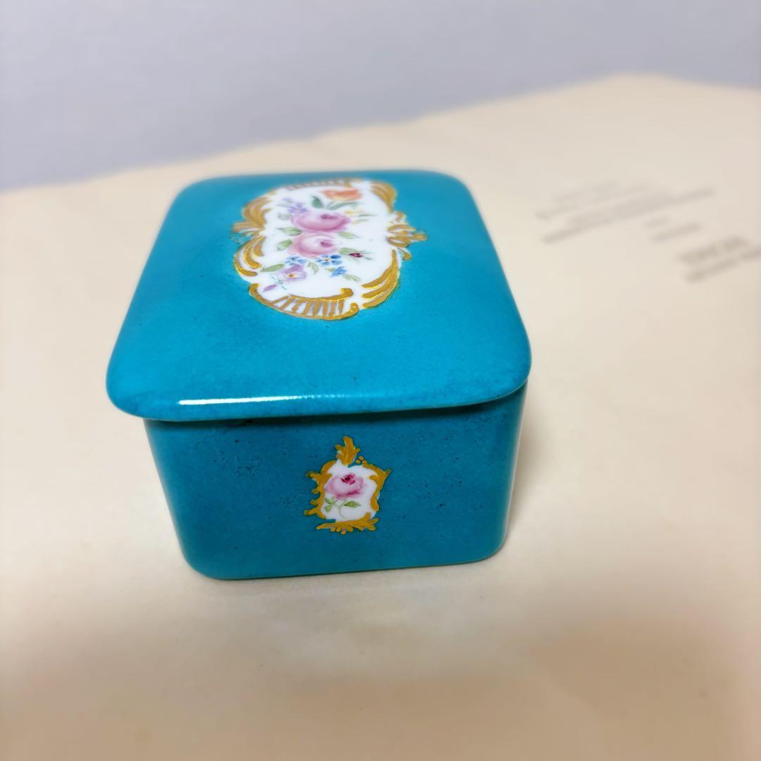 アンティーク　マイセン　セーブル　KPM 参考 ローズ 小物入れ ハンドメイド