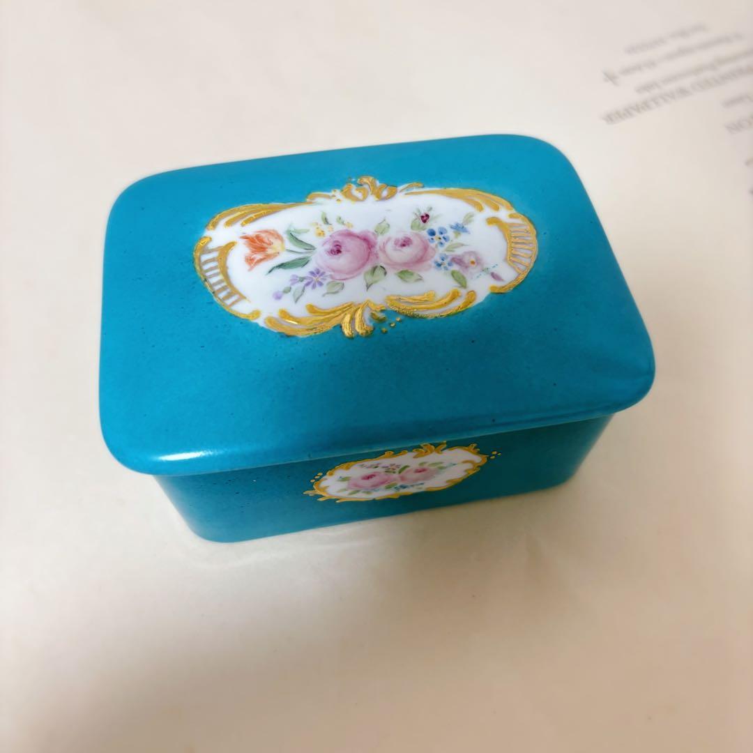 アンティーク　マイセン　セーブル　KPM 参考 ローズ 小物入れ ハンドメイド